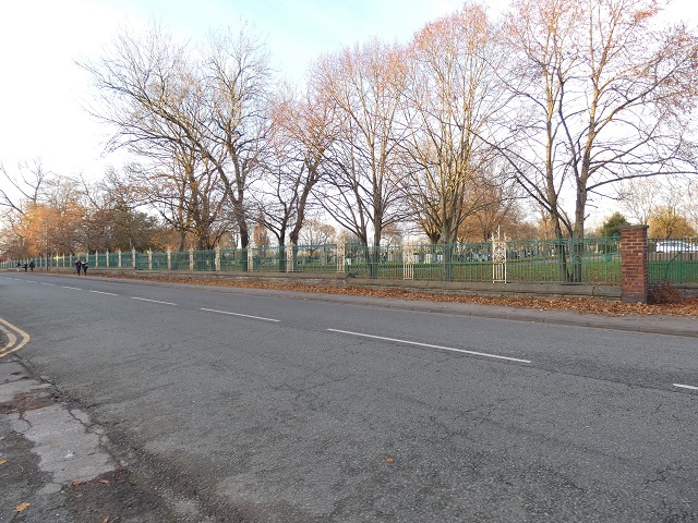 Railings at Leigh Cemetery